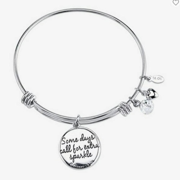 New Disney Minnie Mouse 8in Crystal Bangle Bracelet (Extra Sparkle Days) - NIB - Picture 9 of 11